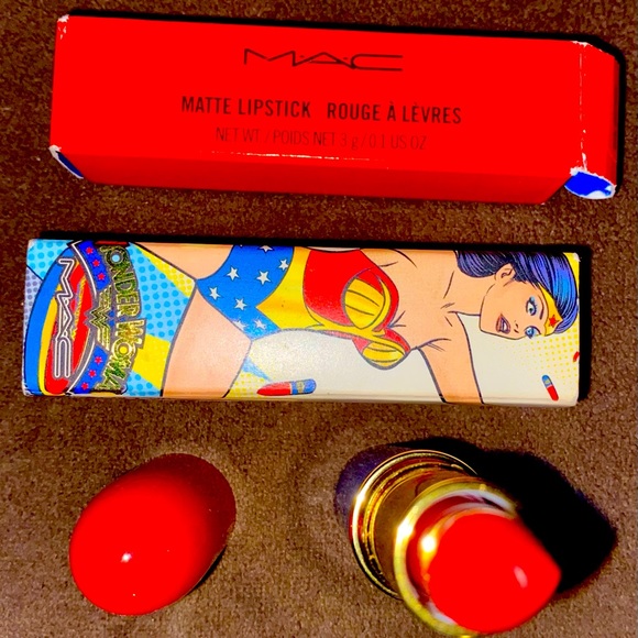 Never used Mac Wonder Woman Russian Red Lipstick